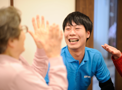 ご利用者様と笑顔が絶えない職場です。